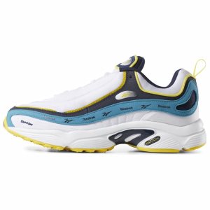 Reebok Daytona DMX Vector Turnschuhe Damen - Weiß/Navy/Gelb - DE 854-XBA